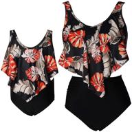 👙 stylish ruffle falbala girls' two-piece bikini swimwear set - perfect bathing suits for kids logo