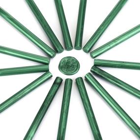 img 3 attached to Yoption Metallic Green Sealing Wax Sticks - Perfect for Wedding Invitations and Cards