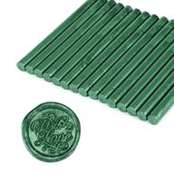 yoption metallic green sealing wax sticks - perfect for wedding invitations and cards logo