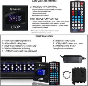 img 1 attached to 🐠 Enhance Your Saltwater Coral Reef Tank with Current USA Orbit Marine LED Aquarium Light—Wireless Lighting Control, Wave Pump Timer, and Adjustable Color Spectrum & Flow Mode