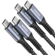 🔌 6.6ft+6.6ft usb c to usb c cable: nimaso 60w fast charger for samsung galaxy, google pixel, macbook air, ipad pro logo