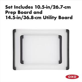 img 2 attached to 🔪 Enhanced OXO Good Grips Cutting Board Set: 2-Piece for Optimal Performance