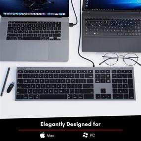 img 2 attached to 🖥️ Macally Ultra Slim Laptop Keyboard for Enhanced Notebooks Experience