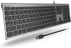 img 4 attached to 🖥️ Macally Ultra Slim Laptop Keyboard for Enhanced Notebooks Experience