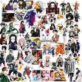 img 4 attached to 200Pcs Mixed Anime Stickers: Fun Cartoon Graphics for Laptop, Water Bottle, Luggage & More!