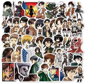 img 1 attached to 200Pcs Mixed Anime Stickers: Fun Cartoon Graphics for Laptop, Water Bottle, Luggage & More!