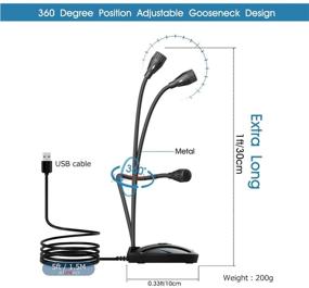 img 2 attached to JV603-Black USB PC Microphone: Cardioid Mic with Mute Button & LED Indicator for Laptop, Mac, PS4 - Ideal for Voice Recording, Podcasting, Skype, YouTube, Gaming, Streaming