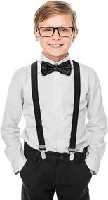 img 2 attached to 👧 Long-lasting 1 Inch Suspenders for Children: Suitable for Boys and Girls aged 5 to 10 years