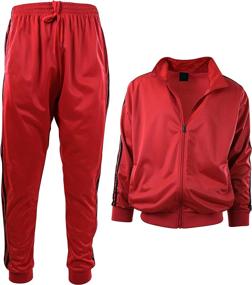 img 3 attached to 👕 Premium Two-Piece Men's Athletic Tracksuit Set