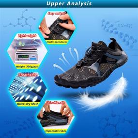 img 2 attached to Ansbowey Water Shoes: Versatile Footwear for Beach Walking, Stream Trekking, Swimming Pool, and More!
