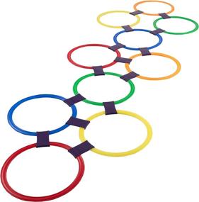 img 4 attached to 🎉 Dynamic Fun: Explore Hey Play Hopscotch Multi Colored Connectors for Exciting Outdoor Games!