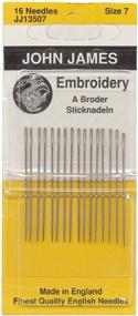 img 1 attached to 🧵 Size 7 Crewel/Embroidery Hand Needles - Pack of 16 by Colonial Needle