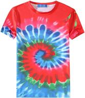 vibrant and stylish sslr colorful tie dye crewneck boys' clothing - tops, tees & shirts logo