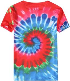 img 3 attached to Vibrant and Stylish SSLR Colorful Tie Dye Crewneck Boys' Clothing - Tops, Tees & Shirts