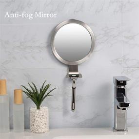 img 1 attached to Xuanmuque Bathroom Suction Fogless Fog Free