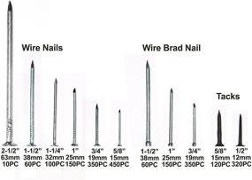 img 2 attached to 🔩 Nail Assortment Including Various Nails and Brads