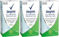 🌡️ degree clinical protection antiperspirant & deodorant, stress control 1.70 oz (pack of 3): maximum sweat protection for high stress situations logo