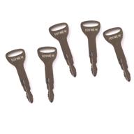 🔑 replacement ignition keys for toyota forklift - 5 pack - model: 57591-23330-71 (575912333071) a62597 (162597) logo