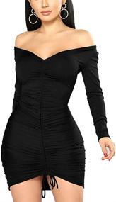 img 3 attached to XXTAXN Womens Elegant Sleeve Shoulder Women's Clothing and Dresses