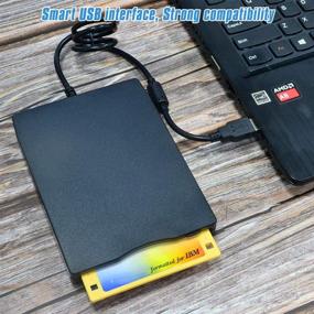 img 2 attached to 🖥️ Nice2MiTu 3.5" USB External Floppy Disk Drive: Portable 1.44 MB FDD USB Drive for PC Windows 10 7 8 XP Vista Mac Black – Plug and Play Convenience (1P)