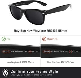 img 2 attached to Enhance Your Ray Ban Wayfarers with Revant Replacement Polarized Lenses