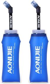 img 4 attached to 💧 Stay Hydrated on the Go with 2pcs Soft Hydration Bottle Water Flask Featuring a Convenient Straw