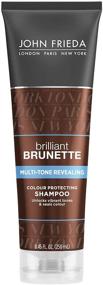 img 3 attached to 🌈 Шампунь John Frieda Brilliant Brunette Multi-Tone Revealing - Формула для защиты цвета с ярким цветом, 8,45 унции