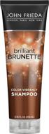 🌈 john frieda brilliant brunette multi-tone revealing shampoo - color protecting formula for vibrant color, 8.45 oz logo