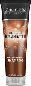 img 4 attached to 🌈 Шампунь John Frieda Brilliant Brunette Multi-Tone Revealing - Формула для защиты цвета с ярким цветом, 8,45 унции