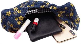 img 1 attached to 👜 BARbee Cotton Women's Handbags & Wallets - Portable Japanese Pattern Designs