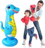 🥊 inflatable punching bag for kids - free standing boxing bag for instant bounce back - heavy punching bag for karate and taekwondo - stress-relieving boxing bag for boys and girls logo