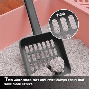 img 1 attached to Convenient Cat Litter Scooper Set with Caddy Holder – Modern, Durable, and Cute Addition to Your Cat Litter Box!