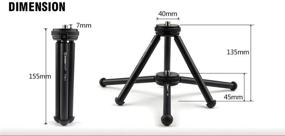 img 1 attached to 📸 SunwayFoto T1A11-II TableTop Aluminum Tripod