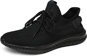 img 4 attached to 👟 JOUSEN Fashion Sneakers: Stylish & Lightweight Knitted Men's Shoes