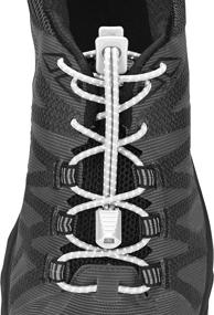 img 3 attached to 🏃 Nathan Reflective Elastic Shoelaces - Perfect for Running and Active Sports!