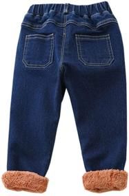 img 3 attached to 👦 Winter Toddler Boys' Clothing: Ameyda Kids Fleece Jeans