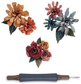 img 4 attached to 🌸 Sizzix Thinlits Holtz Tattered Florals 🌸 Набор для вырубки Sizzix Thinlits Holtz Tattered Florals