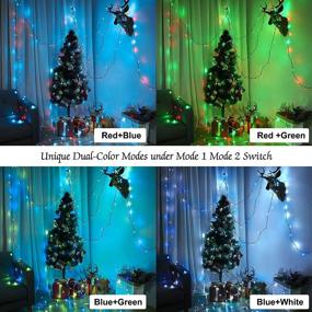 img 2 attached to 🎄 RGB Christmas Lights - Brizled 115ft 300 LED String Lights with Remote Control | Plug-in Color Changing Xmas Tree Lights for Indoor and Outdoor Decor - Perfect for Christmas, Halloween, Parties and Home