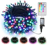 🎄 rgb christmas lights - brizled 115ft 300 led string lights with remote control | plug-in color changing xmas tree lights for indoor and outdoor decor - perfect for christmas, halloween, parties and home логотип