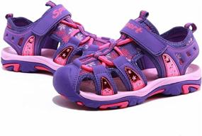 img 1 attached to 👦 Boys' Summer Closed Toe Sandals for Outdoor Activities - Ideal Toddler Shoes