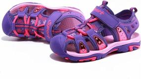 img 2 attached to 👦 Boys' Summer Closed Toe Sandals for Outdoor Activities - Ideal Toddler Shoes