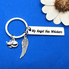 img 3 attached to Memorial Keychain Sympathy Whiskers Remembrance