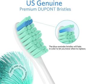 img 2 attached to 🦷 Senyum Replacement Toothbrush Heads for Philips Sonicare E-Series, Essence, Xtreme, Elite, Advance Electric Toothbrush Handles (6 Pack) - Compatible with All Screw-On Systems