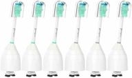 🦷 senyum replacement toothbrush heads for philips sonicare e-series, essence, xtreme, elite, advance electric toothbrush handles (6 pack) - compatible with all screw-on systems logo