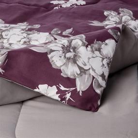 img 1 attached to Queen Size 10-Piece Style 212 Pieve Bed Ensemble Set with Garden Floral Peony Design