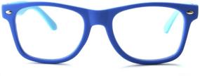 img 2 attached to 👓 Protective Rectangle Digital Glasses for Kids, Age 5-12: Gudzws Blue Light Blocking Eyewear for Boys and Girls