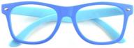 👓 protective rectangle digital glasses for kids, age 5-12: gudzws blue light blocking eyewear for boys and girls logo