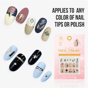 img 2 attached to Glam Up Your Nails with ANGALAXY Fashion Nail Stickers: A Vibrant Selection of Self-Adhesive, 3D DIY Colorful Manicure Art Decals for Stylish Young Women and Fashionable Ladies