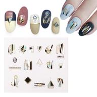 glam up your nails with angalaxy fashion nail stickers: a vibrant selection of self-adhesive, 3d diy colorful manicure art decals for stylish young women and fashionable ladies logo