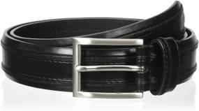 img 1 attached to Florsheim Leather Double Ribbed Brown Men's Accessories and Belts